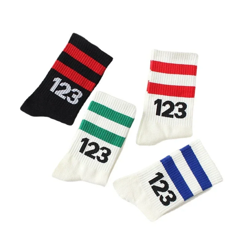 White Mid-Calf Cotton Socks（10 pairs）