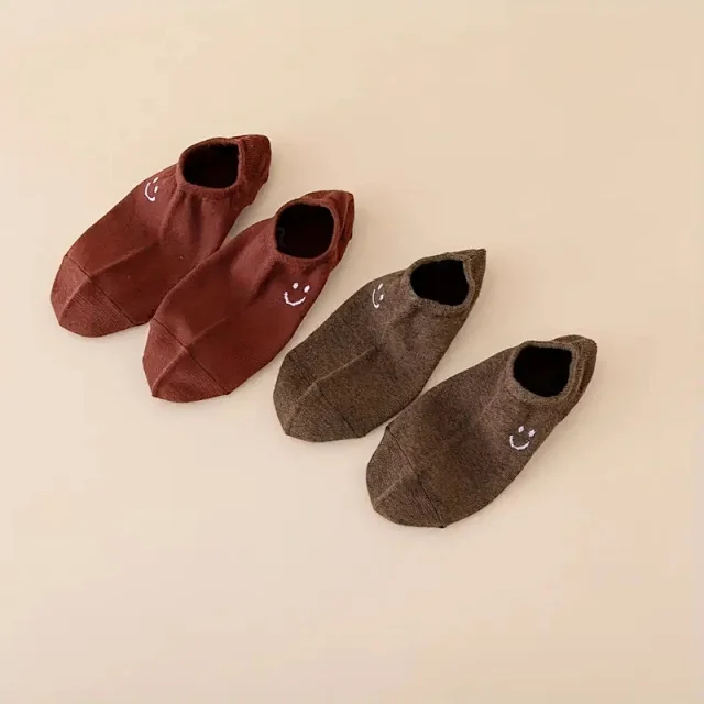 Breathable Oversized Smiley Ankle Socks（20 pairs） Detail