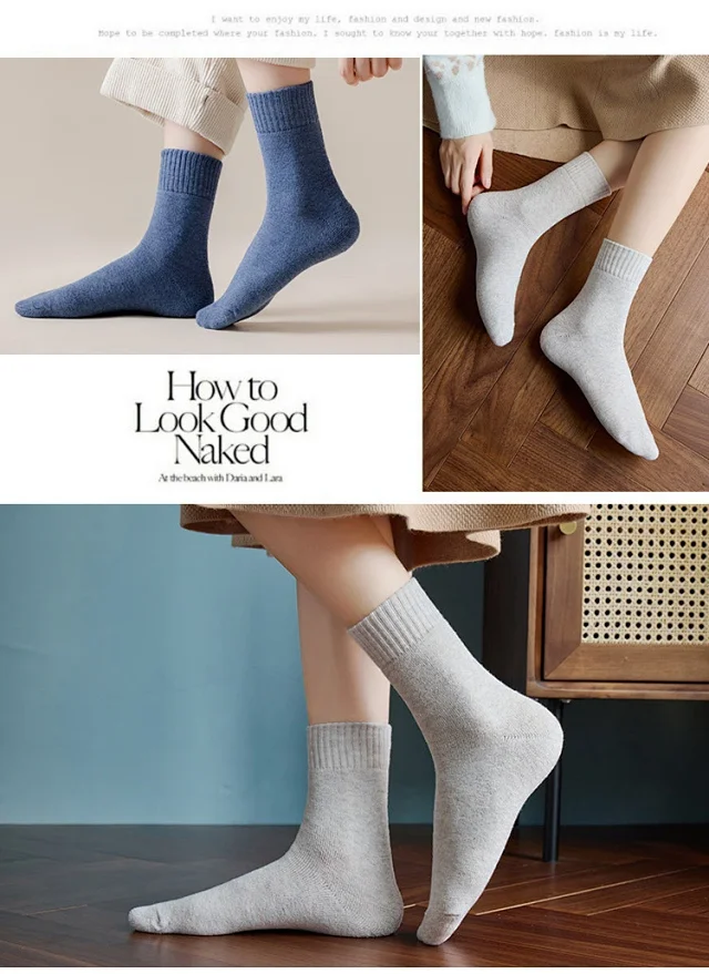 Women's Warm Thick Terry Socks（10 pairs） Detail