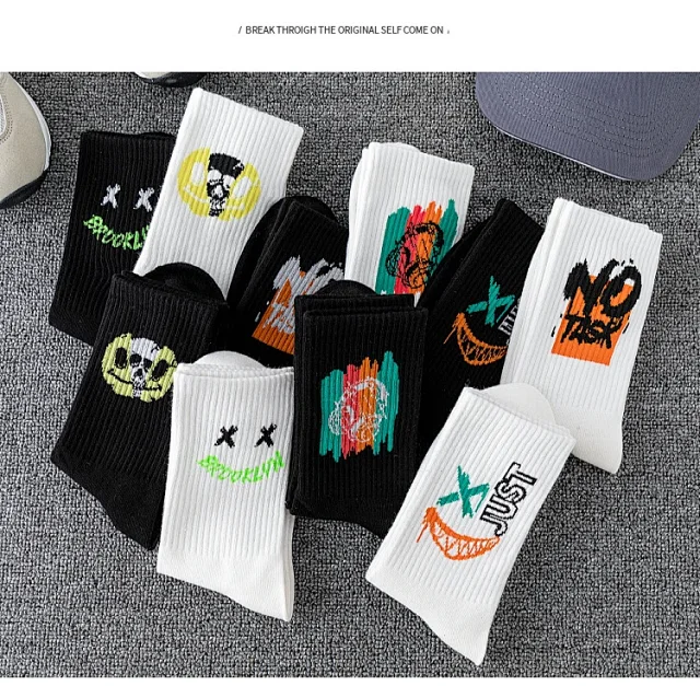 Men's Oversize Mid-Calf Sports Socks（30 pairs） Detail