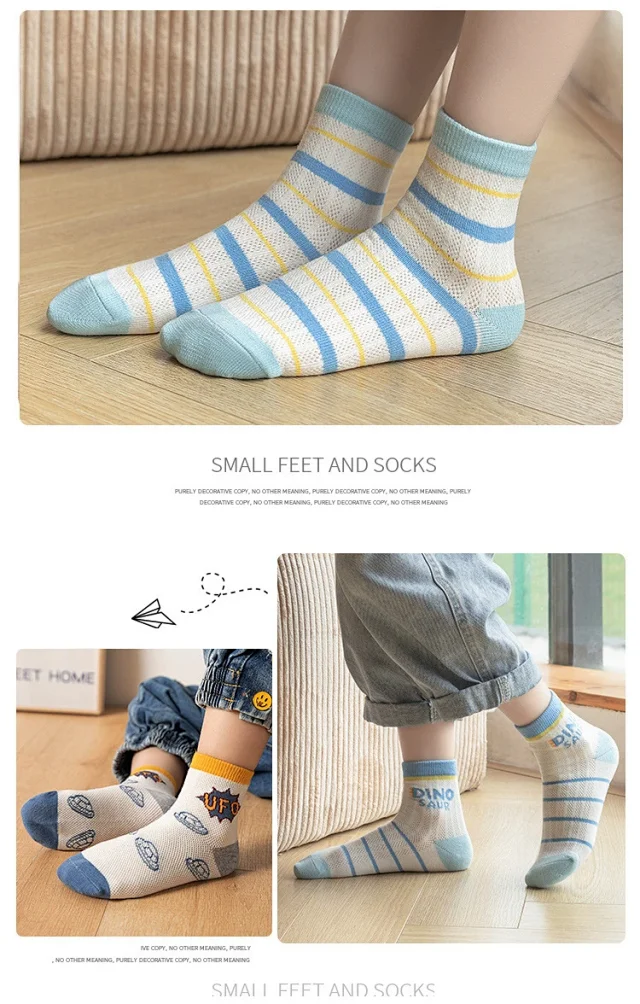 Girls' Mesh Ankle Socks for Spring Summer（1 pairs） Detail