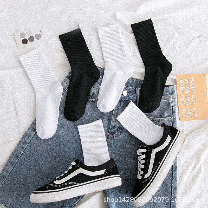 Unisex Solid Cotton Ankle Socks（10 pairs）