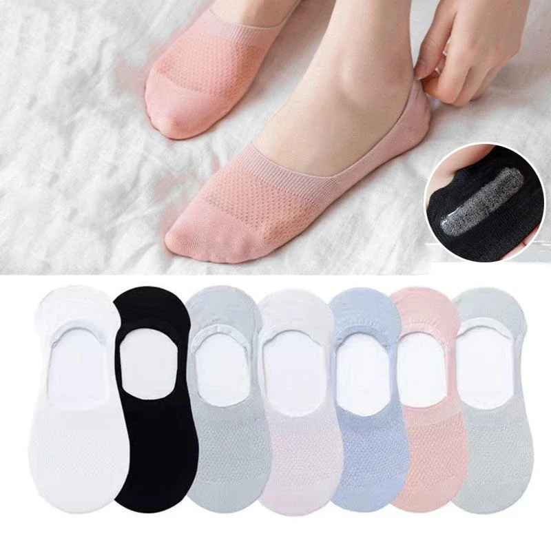 Women's Cotton No-Show Socks（10 pairs）
