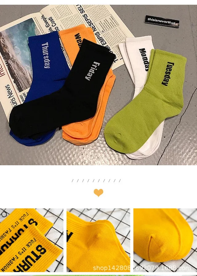 Men's Breathable Cotton Crew Socks（10 pairs） Detail