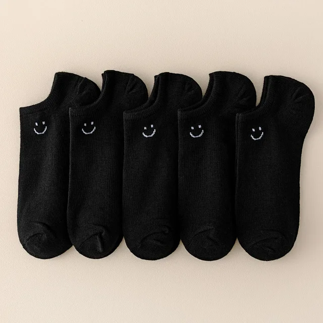 Breathable Oversized Smiley Ankle Socks（20 pairs） Detail