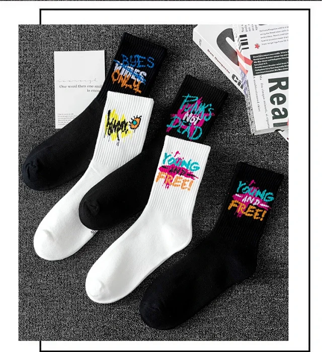 Graffiti Men's Ankle Sports Socks（20 pairs） Detail