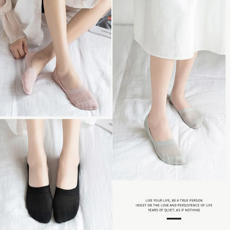 Women's Cotton No-Show Socks（10 pairs）