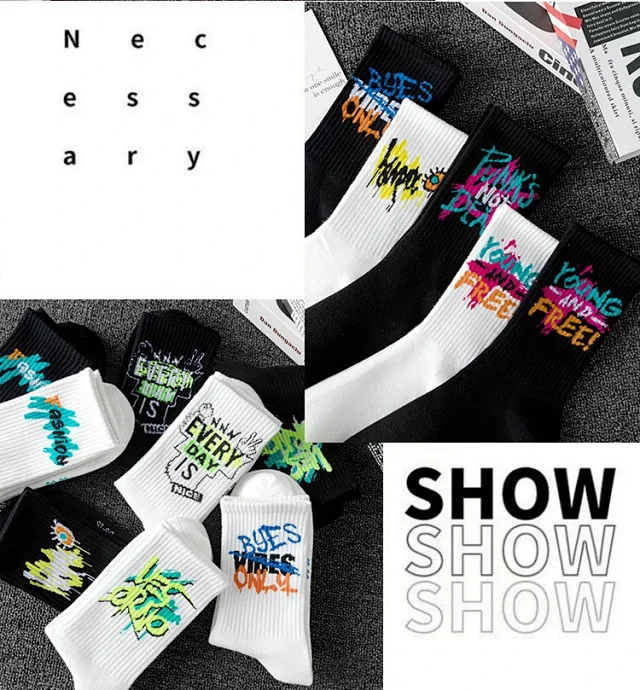 Graffiti Men's Ankle Sports Socks（20 pairs） Detail