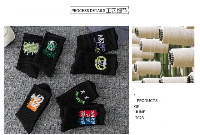 Men's Oversize Mid-Calf Sports Socks（30 pairs） Detail
