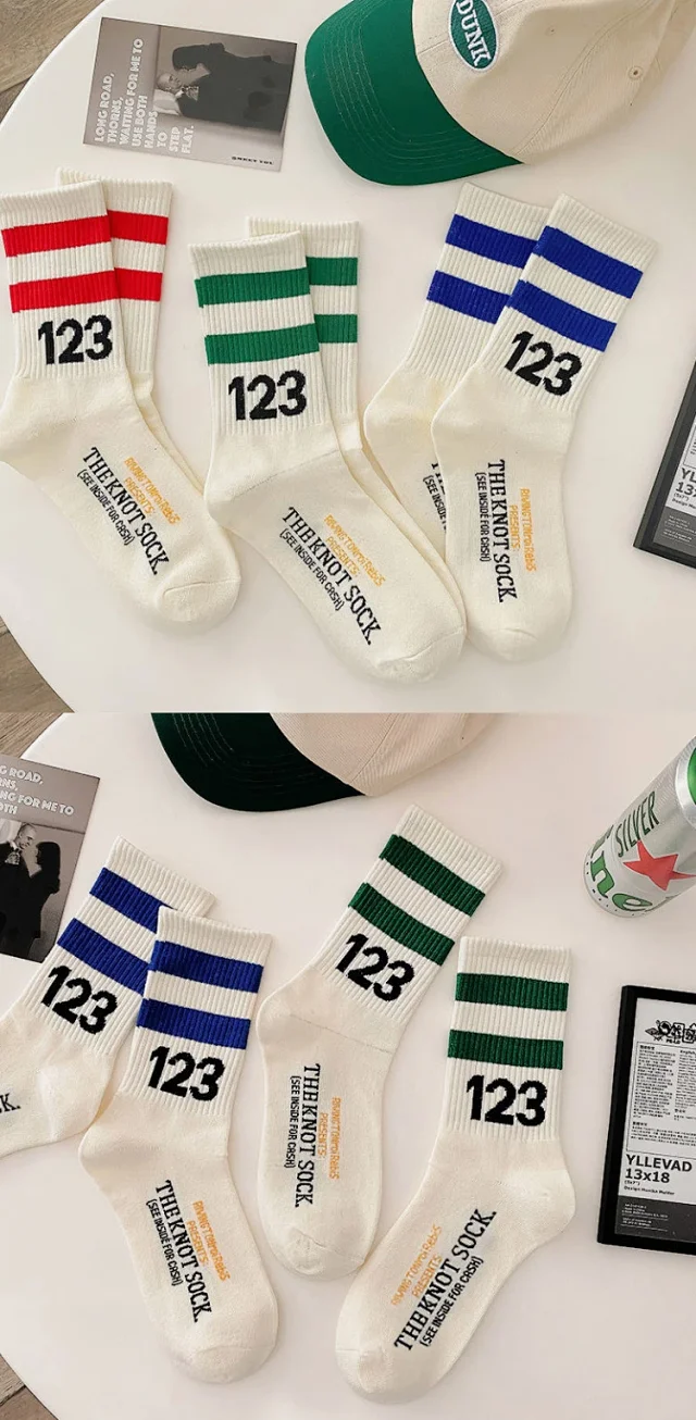 White Mid-Calf Cotton Socks（10 pairs） Detail