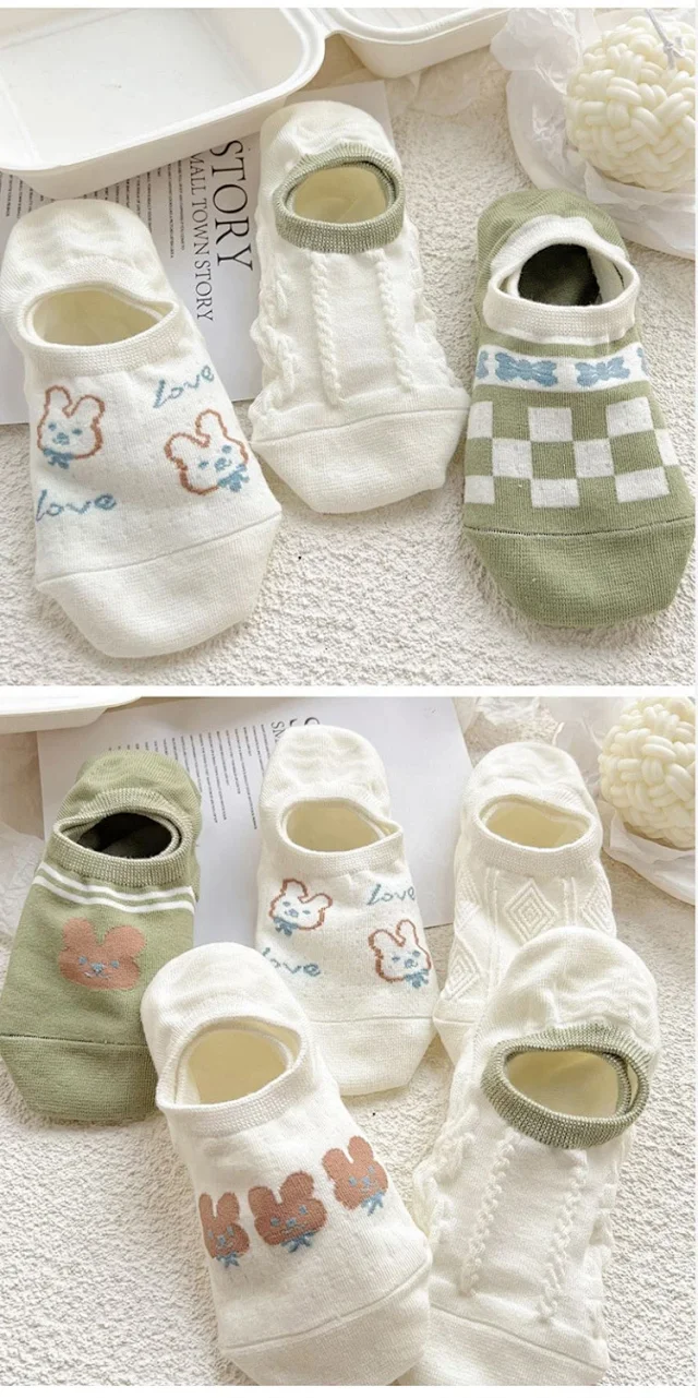 Cartoon Cotton No-Show Socks（10 pairs） Detail
