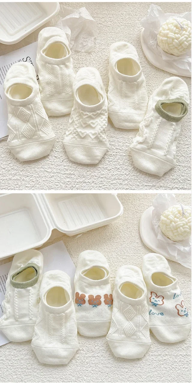 Cartoon Cotton No-Show Socks（10 pairs） Detail