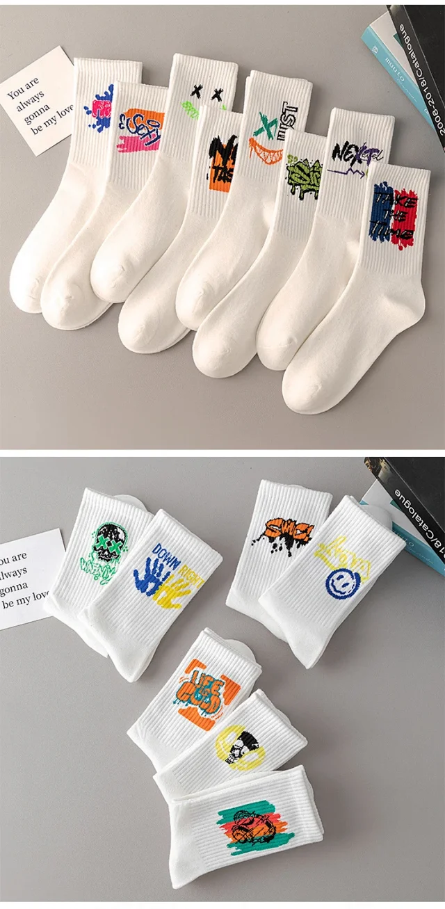Men's Oversize Mid-Calf Sports Socks（30 pairs） Detail
