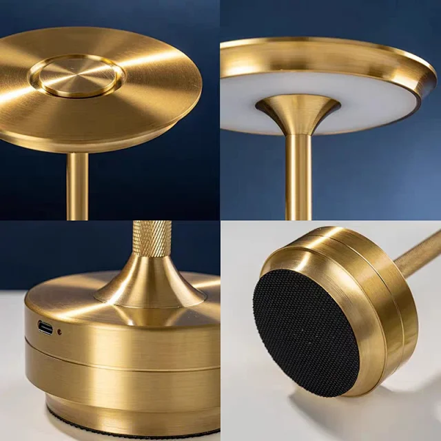 Black Table Lamps Detail