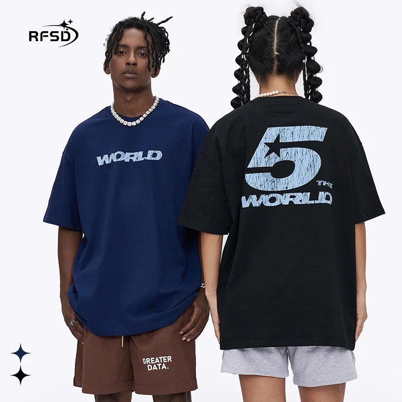 RFSD Men's Digital Crack Print Tee 2025 Spring/Summer New