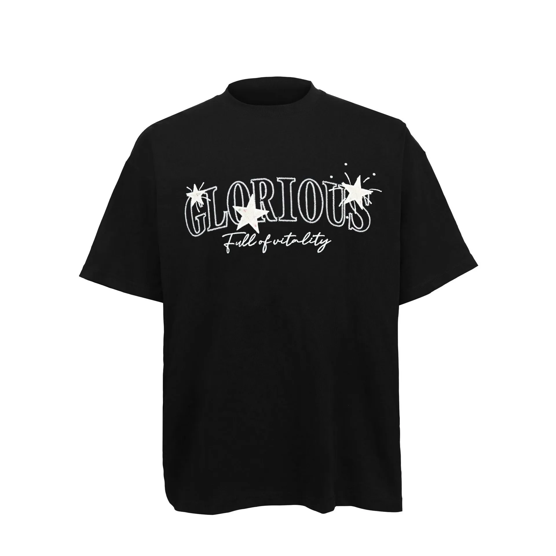 RFSD Men's∣2025 Summer New American High Street Star Patchwork Short Sleeve T - Shirt