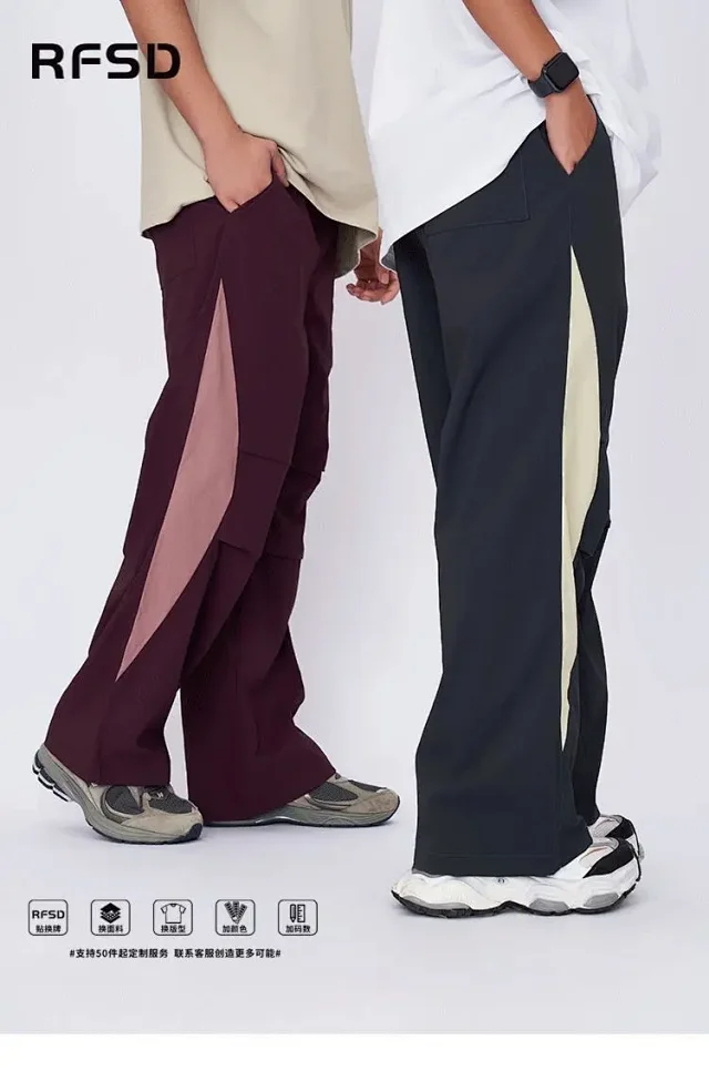 RFSD Men's Autumn Parachute Cargo Pants Detail