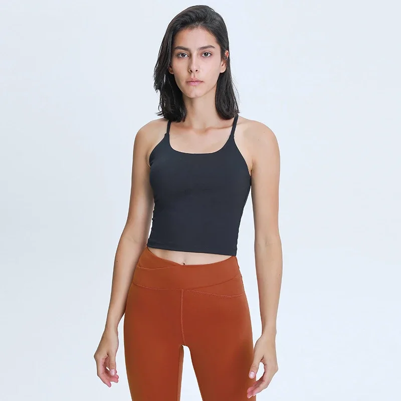 Padded Backless Yoga Tank Top