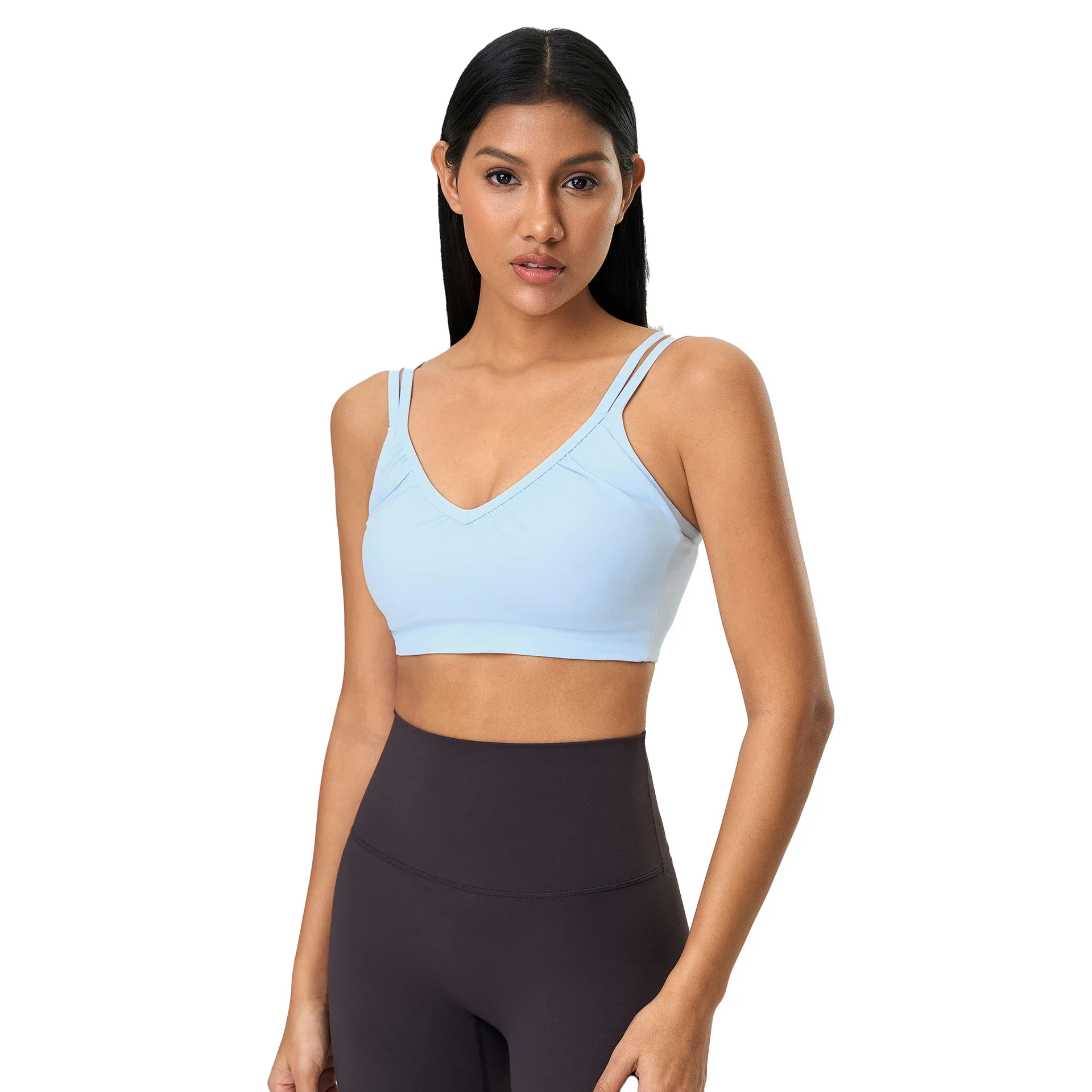Seamless Breathable Racerback Sports Bra