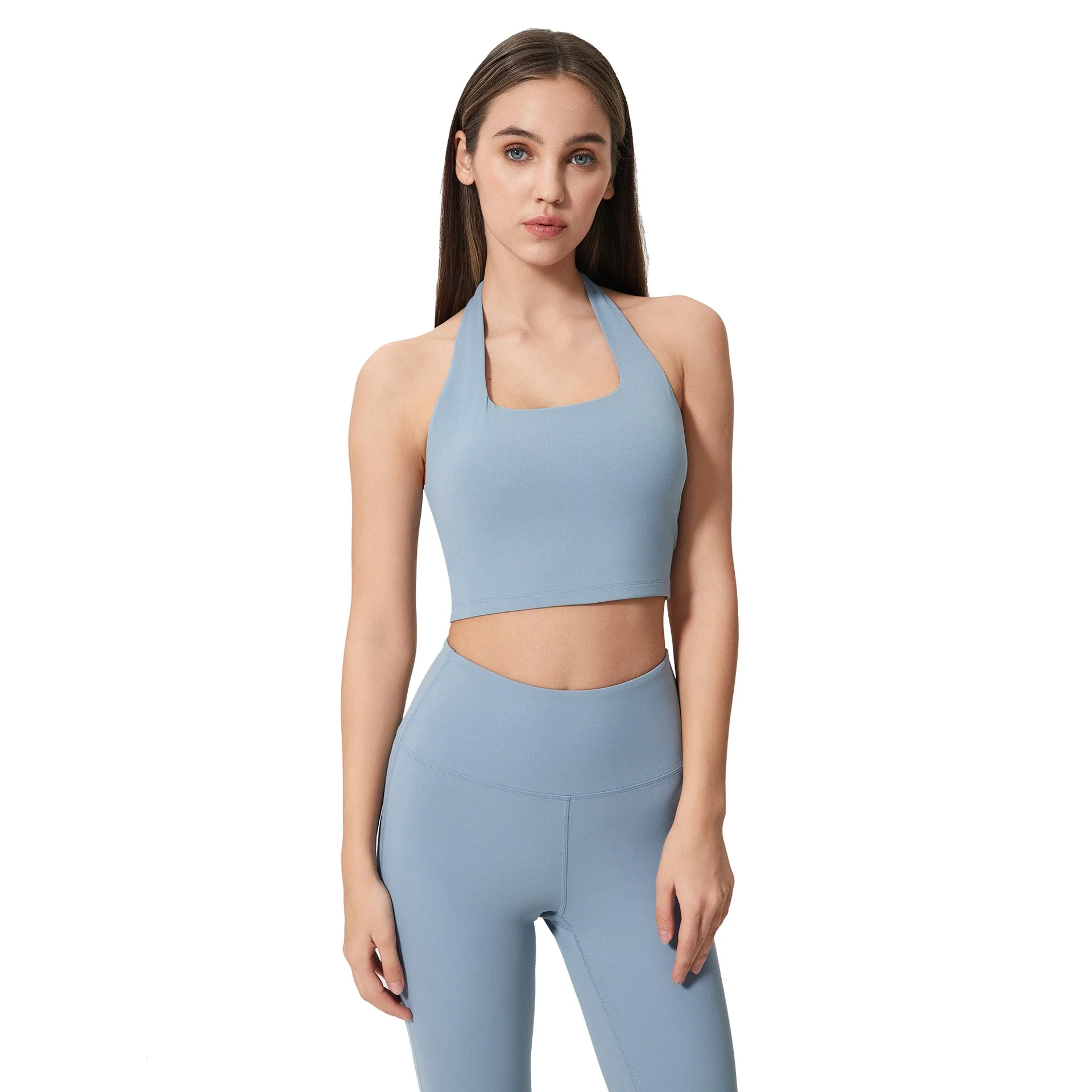 Ruched Backless Yoga Bra (DT146)