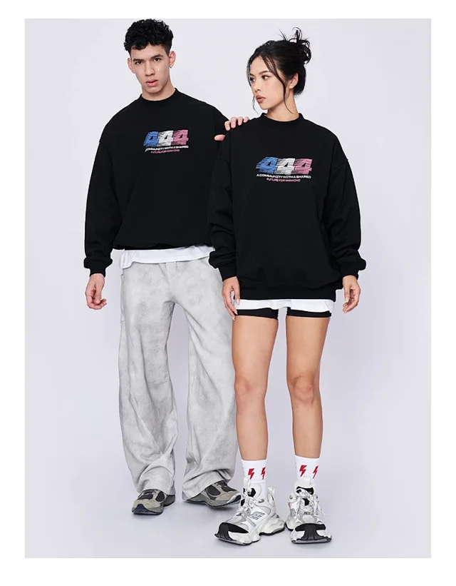 RFSD Men's 2025 Fall/Winter New Printed Crewneck Sweatshirt Detail
