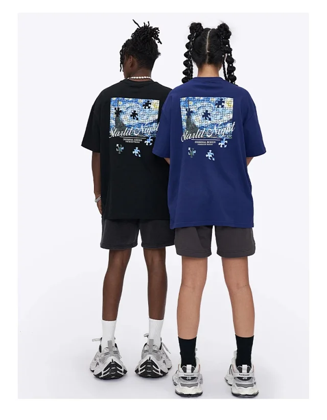 RFSD Men's Vintage Puzzle Print Tee Detail
