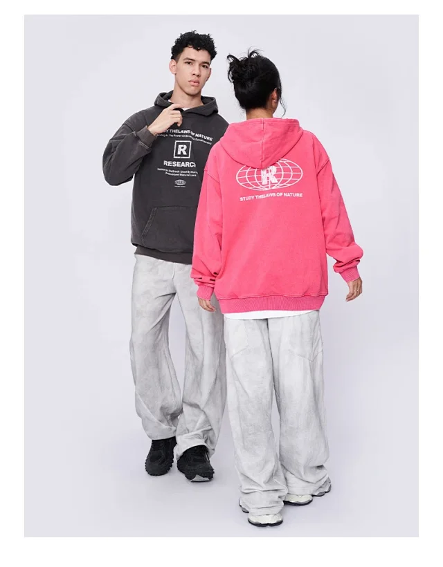 RFSD Men's 2025 AW 440G Wax-dyed Hoodie Detail