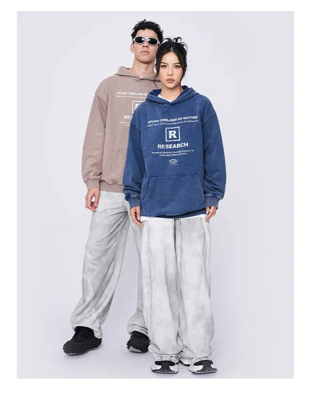 RFSD Men's 2025 AW 440G Wax-dyed Hoodie Detail