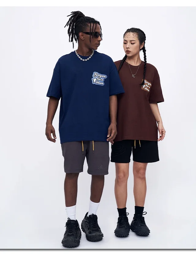 RFSD Men's | 230g Combed Cotton T-shirt 2025 Spring/Summer New Loose Printed Letter Short Sleeve Detail