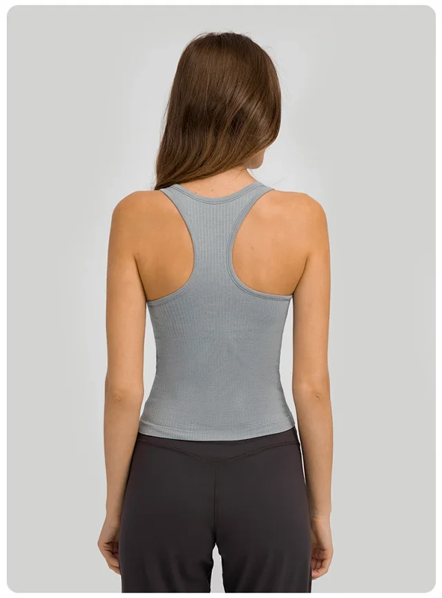 Seamless Bare-Fit Yoga Tank Top Detail