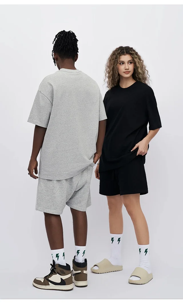 RFSD Men's 2025 Summer Wholesale Trendy Loose Solid Short-Sleeve T-shirt (7A Antibacterial High-Quality) Detail