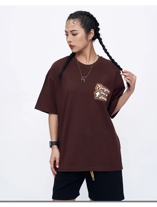 RFSD Men's | 230g Combed Cotton T-shirt 2025 Spring/Summer New Loose Printed Letter Short Sleeve Detail