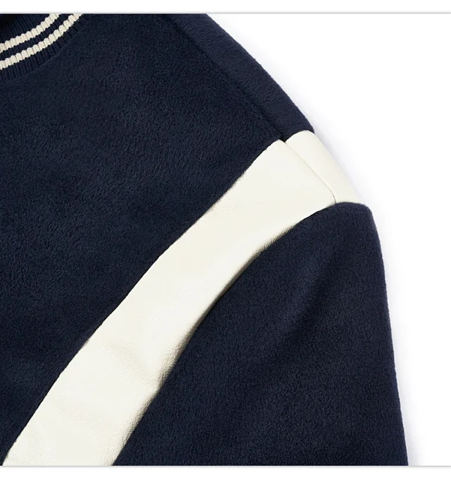 RFSD | 2025 FW New Color - Blocked Embroidered Bomber Jacket (Couple Style) Detail