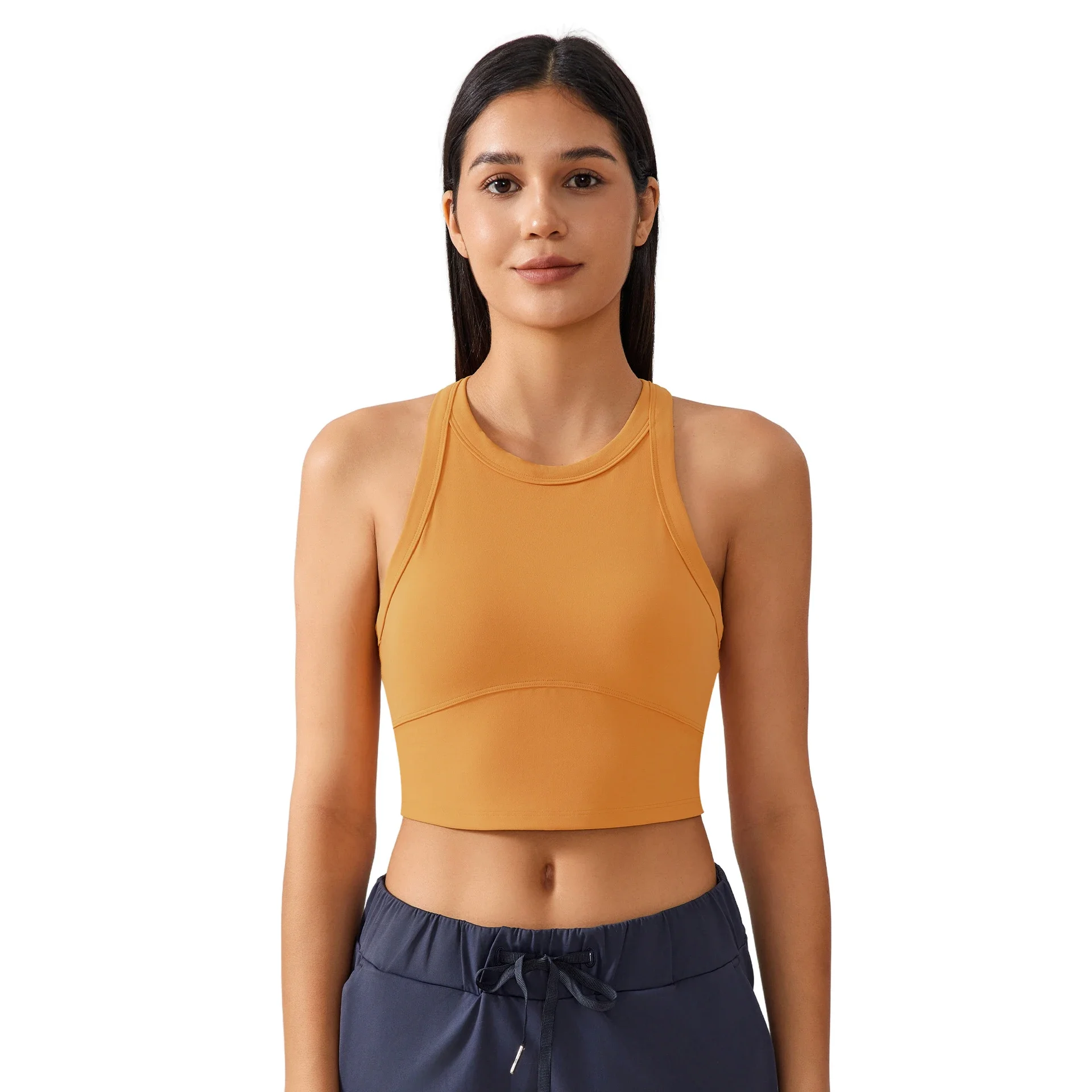 High-Neck Slimming Sports Bra
