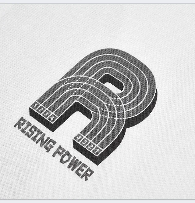 RFSD Men's 2025 SS Loose Suede Foam Print Tee 250g Detail