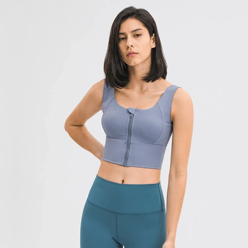 Wish Padded Zip-Back Sports Bra