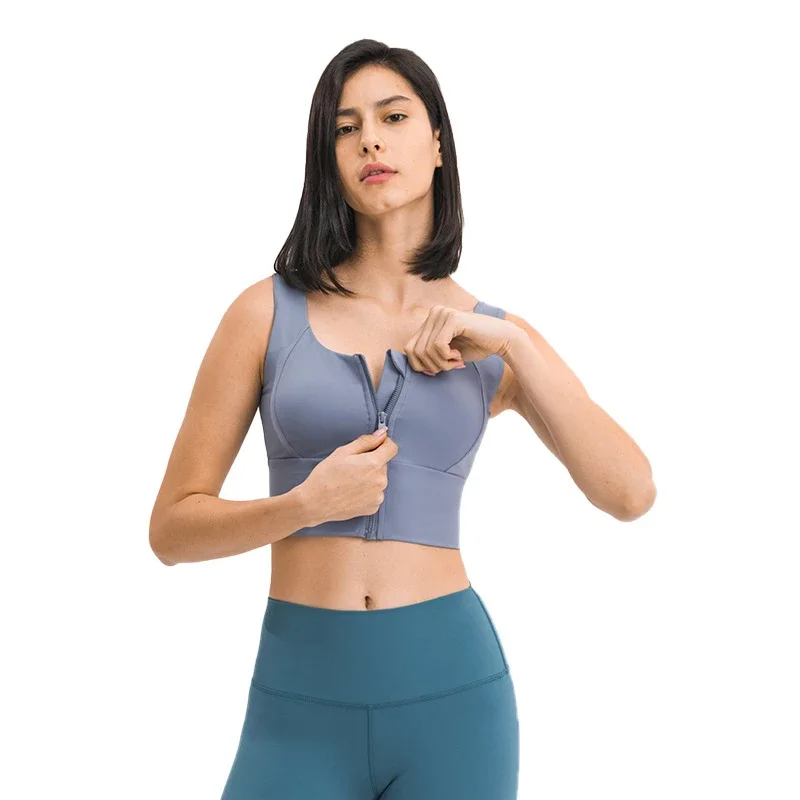 Wish Padded Zip-Back Sports Bra