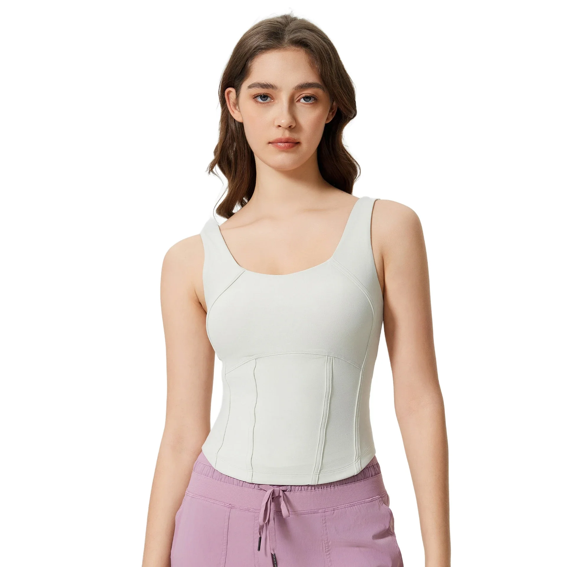 Seamless Sculpting Yoga Tank with Padding