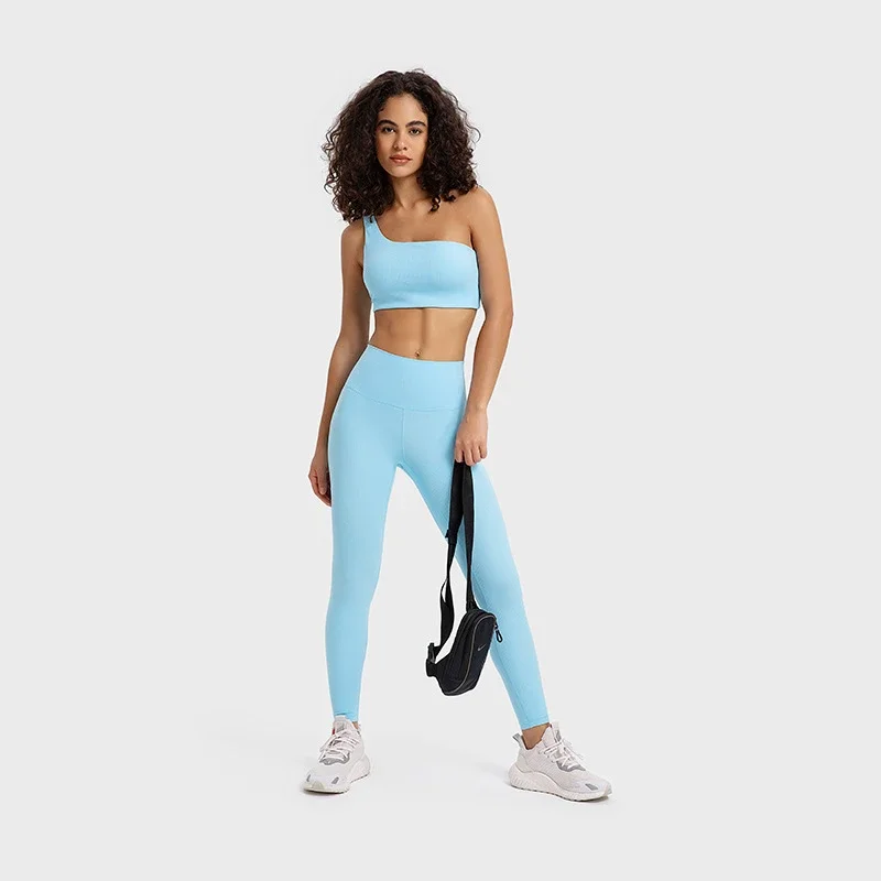 Ribbed Spring Summer Yoga Bra
