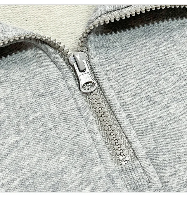 RFSD Men's 2025 A/W 380g Embroidered Half - Zip Sweatshirt Detail