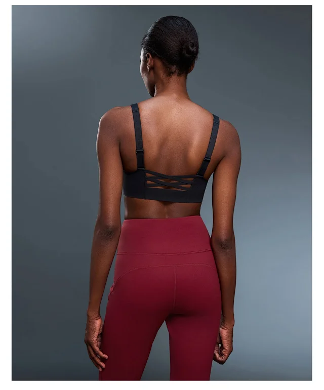 Zip-Front Sports Bra D25116 Detail