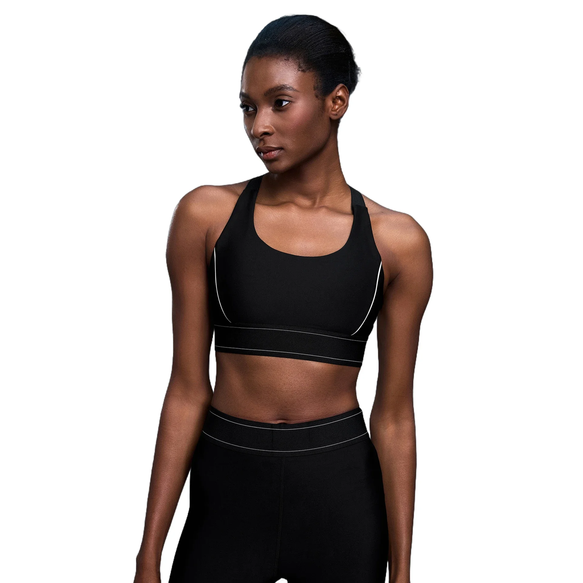High-Impact Colorblock Bare-Feel Sports Bra