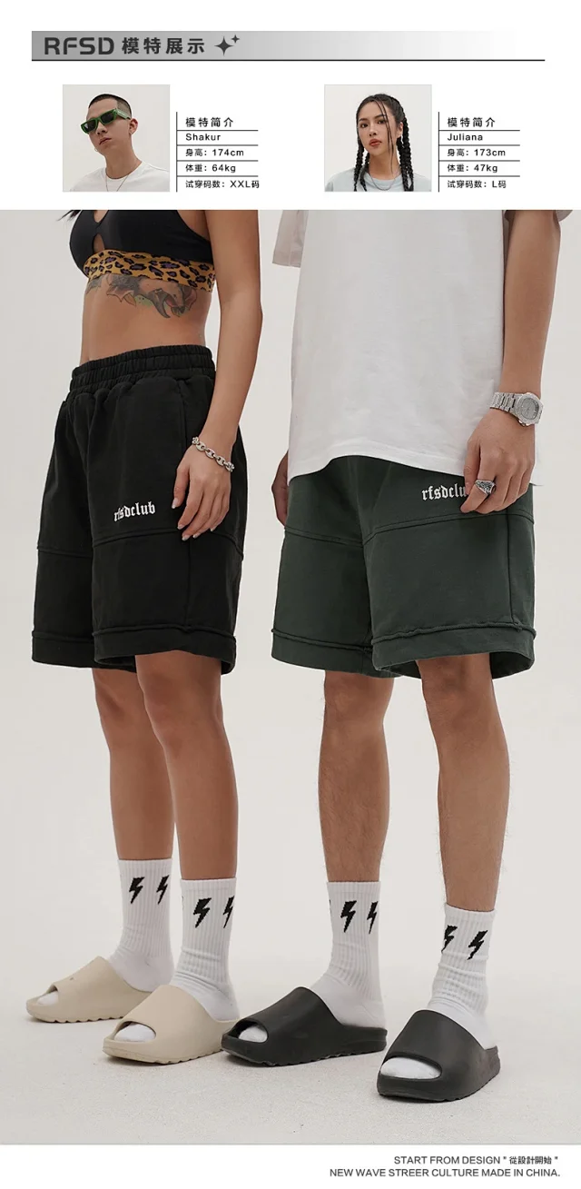 RFSD Men's 2025 Summer Denim Shorts Detail
