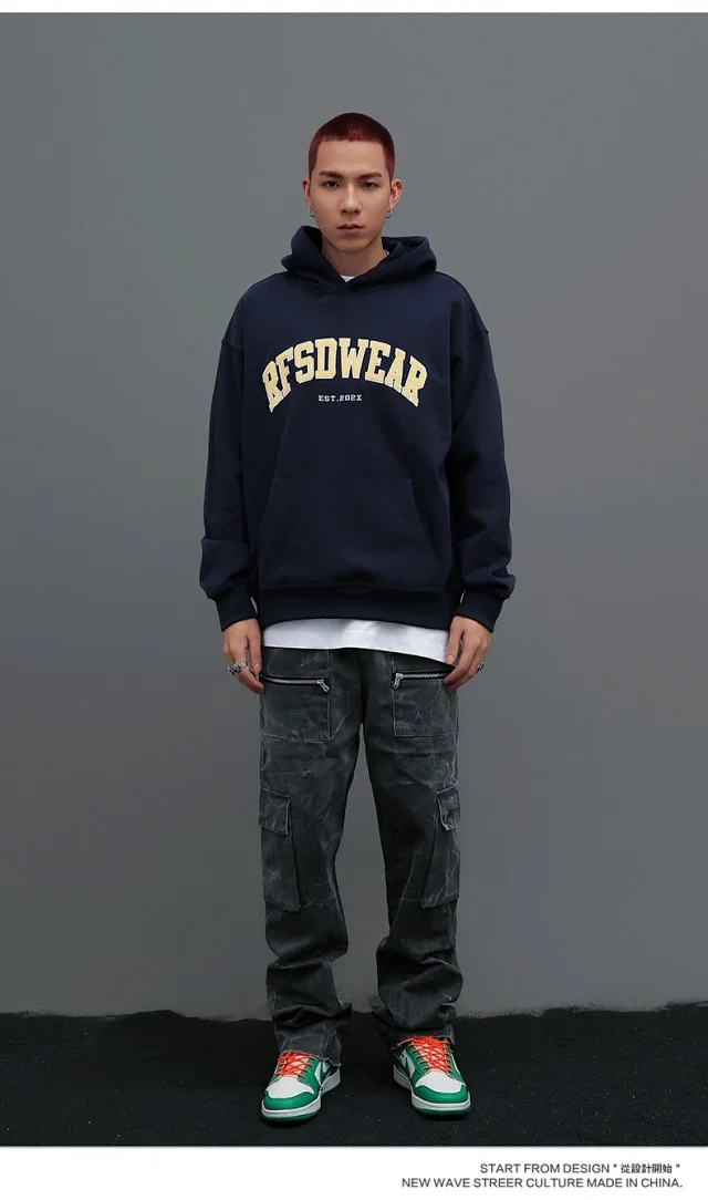 RFSD Men's 2025 Fall/Winter New Patchwork Sweatshirt Detail