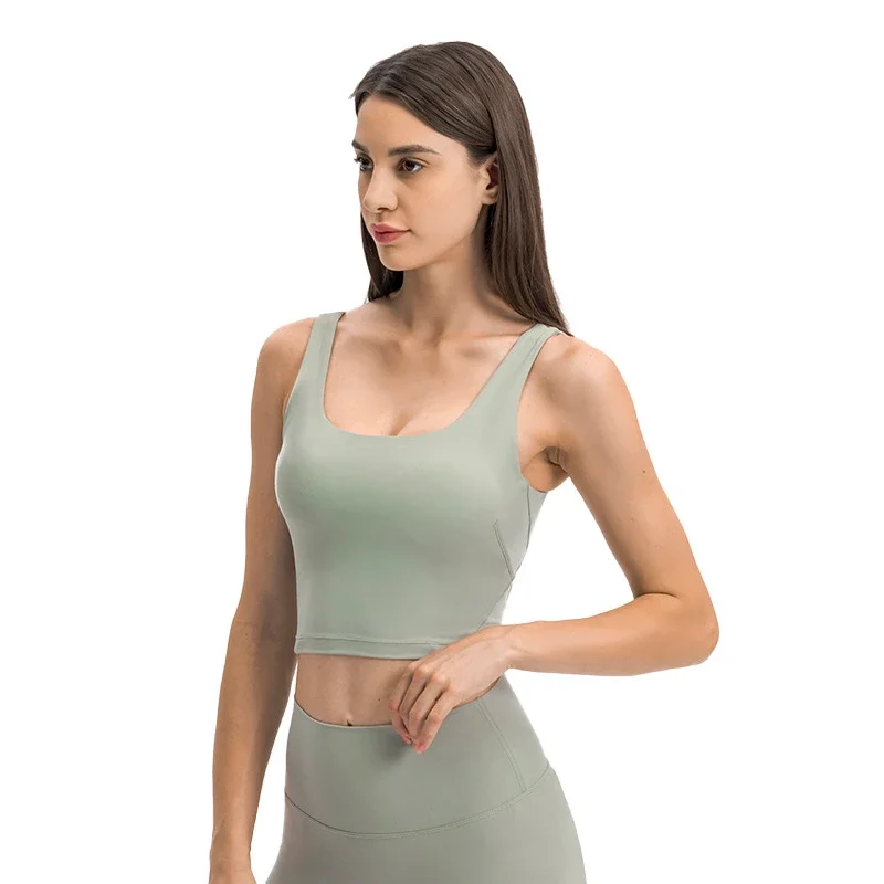 Naked-Feel Padded Yoga Tank Top