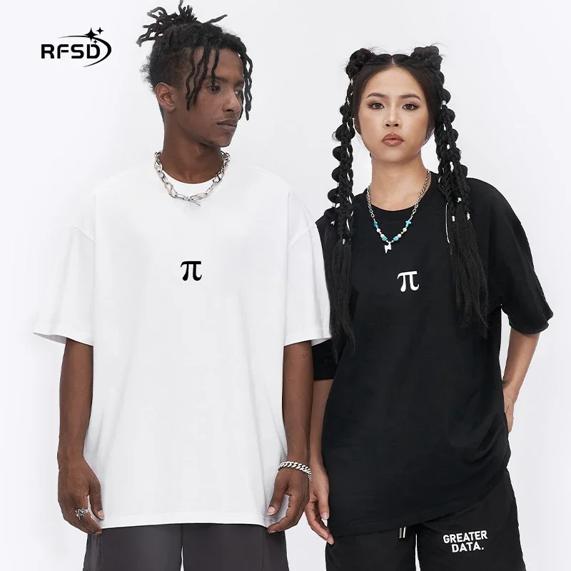 RFSD Men's π Print T-Shirt 2025 SS Streetwear