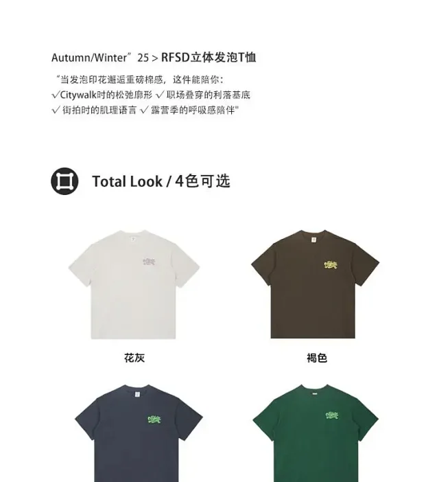 RFSD Men's 2025 Summer Street Print T-shirt Detail