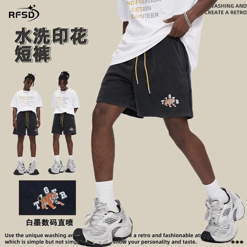 RFSD Men's | 2025 Summer 420G Heavyweight Dyed Basic Printed Shorts