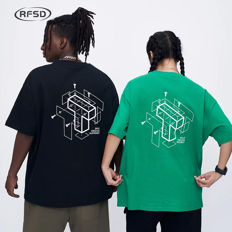 RFSD Men's 2025 SS Streetwear Loose Printed Tee