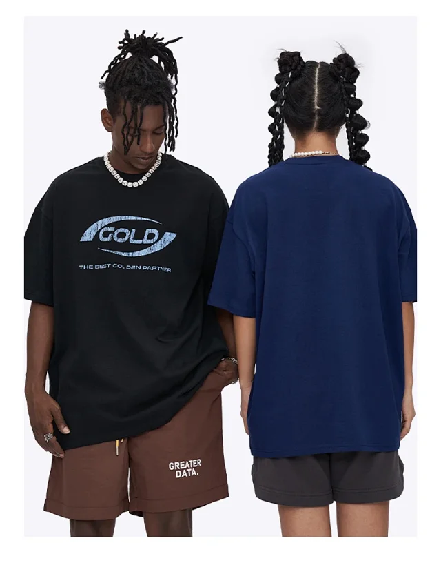 RFSD Men's 2025 Summer American Turtleneck Print T-shirt Detail